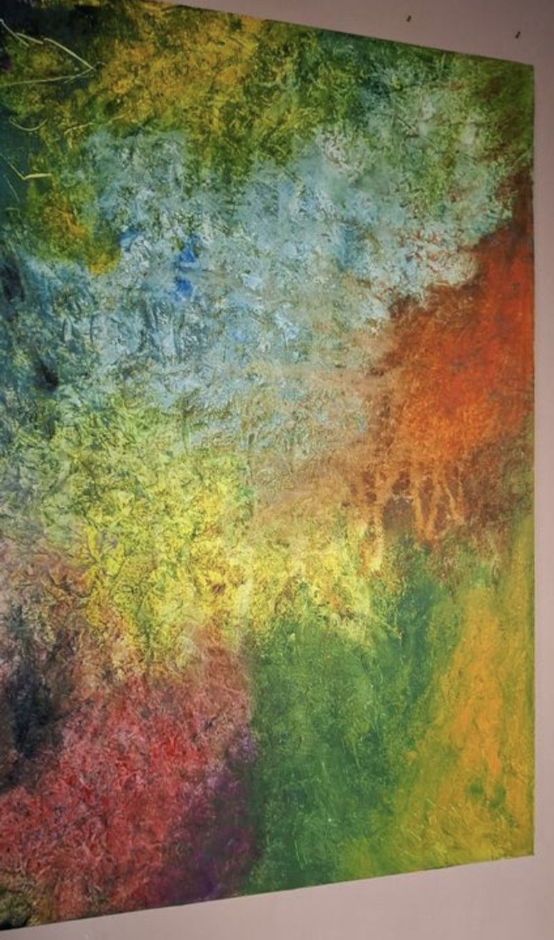 Dipinti: Gemälde " Farbträume" handmade 90×90 – Nuovo (secondo la descrizione) da Riehen venduto da Steinbock1970 7