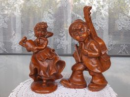 2 alte Alberto Lena Designer Skulpturen Figuren 1960er Jahre