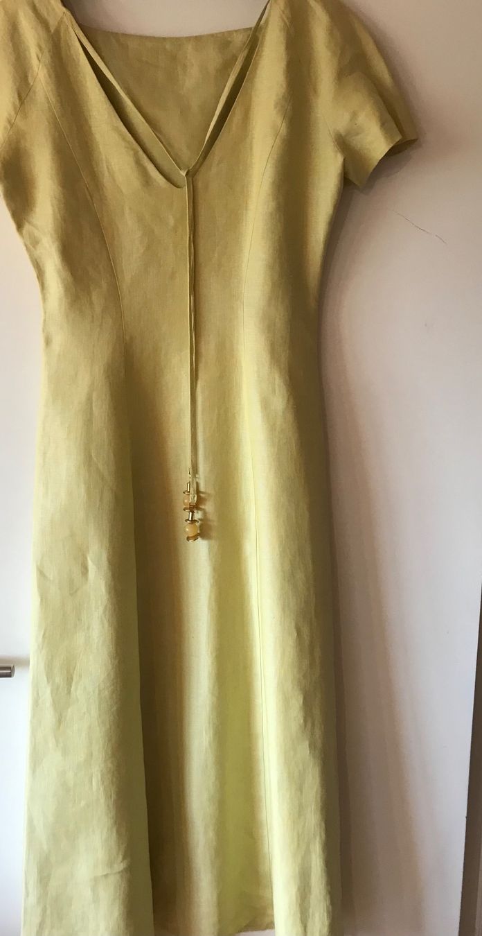 Gianfranco Ferre Vestiti: Elegantes Linen Kleid von Gianfranco Ferre – Nuovo (secondo la descrizione) da Eggersriet venduto da VintageCouture86 1