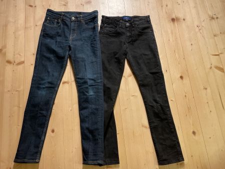 2 Stück Jeans Gr. 164 (H&M / TOM TAILOR)