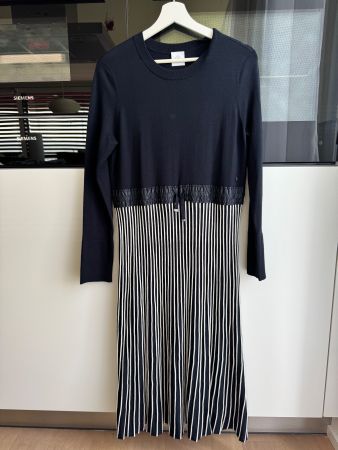 BOGNER Samina Navy Kleid, Strickkleid, Gr 38