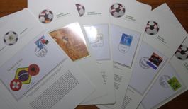 Sammelblätter MM Fussball, 6 Stück