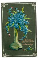 AK - Ansichtskarte - Namenstag - 1909 - Vergissmeinnicht