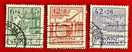 DEUTSCHLAND PROVINZ SACHSEN KOMPL. SATZ WIEDERAUFBAU 1946 GE