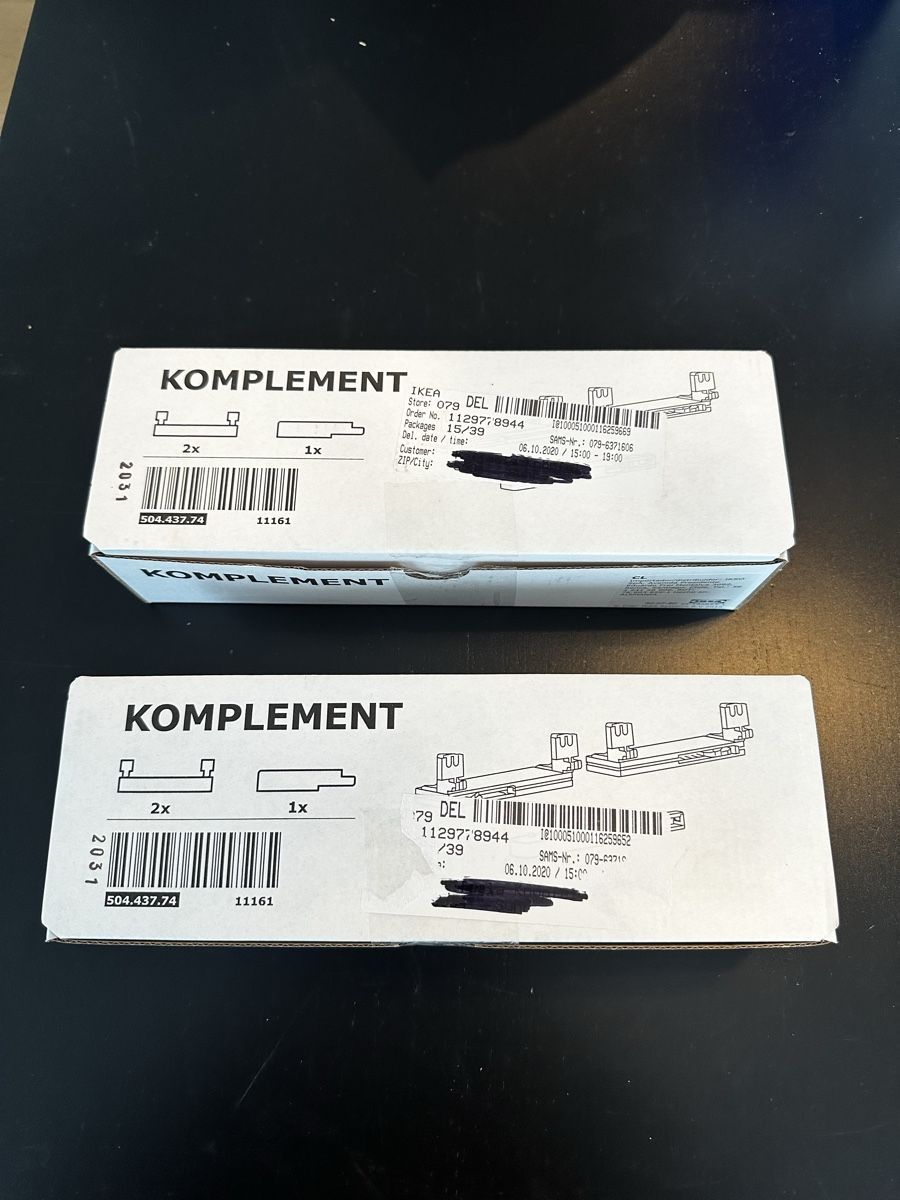 Ikea Wandhalterungen: IKEA Komplement Schiene 504.437.74 neu 1 Packung – Neu und originalverpackt aus Suhr von eeela01 2