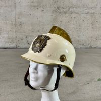 Schweizer Feuerwehr-Offiziershelm, Vintage Paradehelm