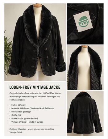 Lodenfrey Jacke aus den 1980-1990er