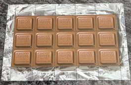 Zierbogen Choco Suisse, Postfrisch. Frankaturware 13,50.-