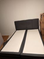 Bettgestell mit Kopfteil Anthrazit neuwertig