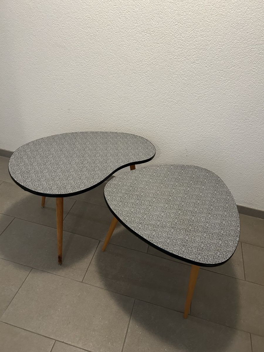 Tische: Table basse vintage des années 50, forme haricot. – Gebraucht aus Thierrens von Bigla 1
