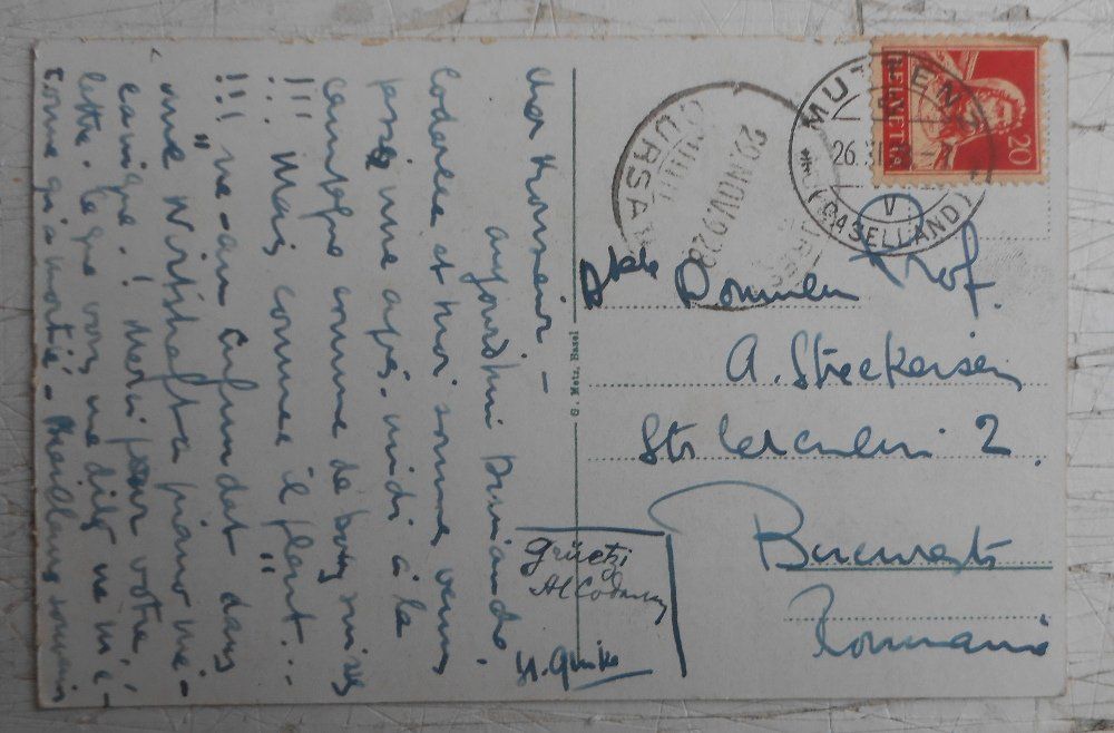 Cartoline postali: Muttenz. Hotel Rössli. – Usato da Basel venduto da Domba 1