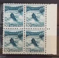W) 289, Rheinfall postfrisch im 4-Block Kt 40.-