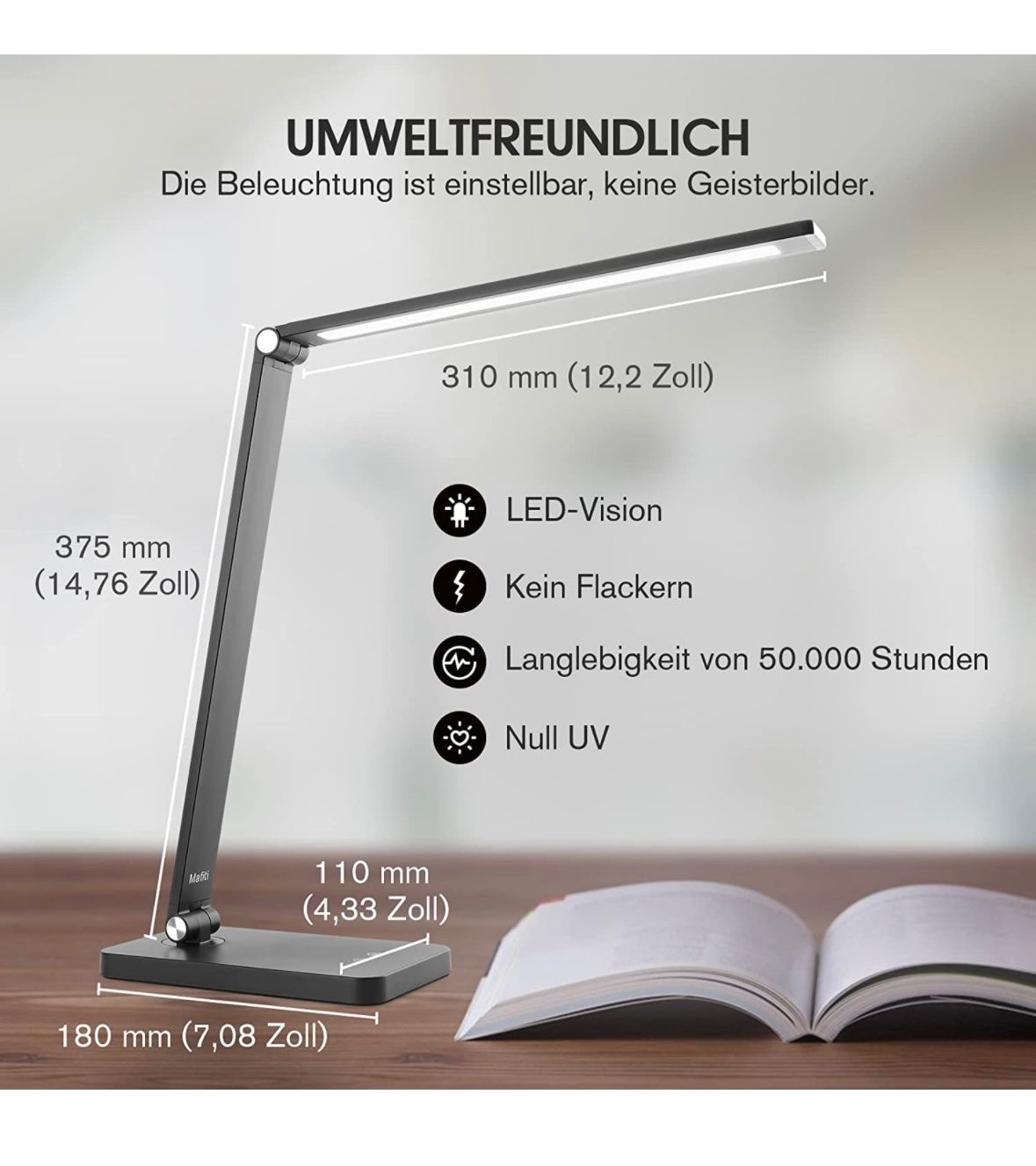 Lampen: Schreibtischlampe LED Dimmbar – Neu und originalverpackt aus Nuglar von SaleRitter 3