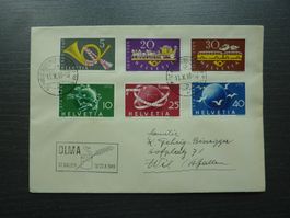 1949 Doppel-Satzbrief CH-/Welt-Post, Fr. 6.-- / SBK Fr. 60.-