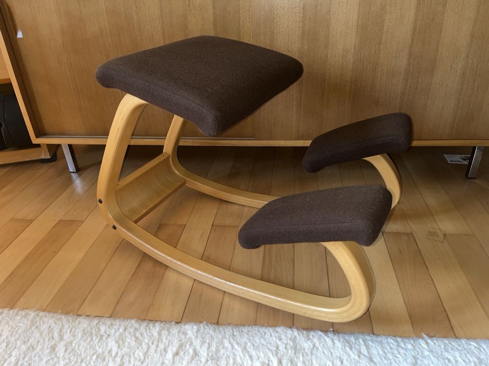 Produktbild von Kniestuhl Höhenverstellbar Mit Rollen - Schwarz - Ergonomischer Knie Büro Schreibtisch Stuhl