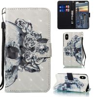 iPhone X XS Hülle Etui Wallet Case Flip Cover Tasche Coque