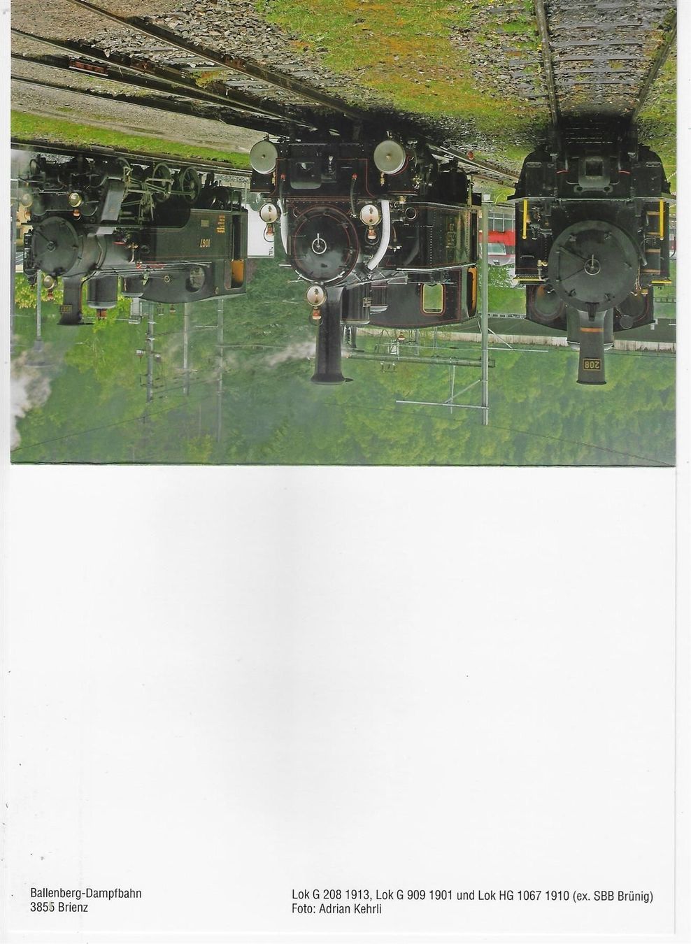 Cartes postales: Ballenberg-Dampfbahn Brienz - 3 Lok – Antique à Ettingen par Kartenplanet