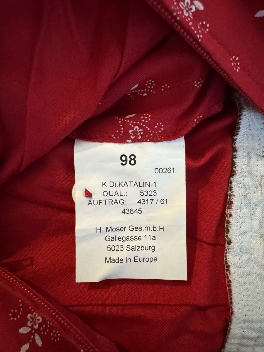 Vestiti & Gonne: Süßes Mädchen-Dirndl / Trachtenkleid Gr. 98 – Usato da Baar venduto da dan_8967 3