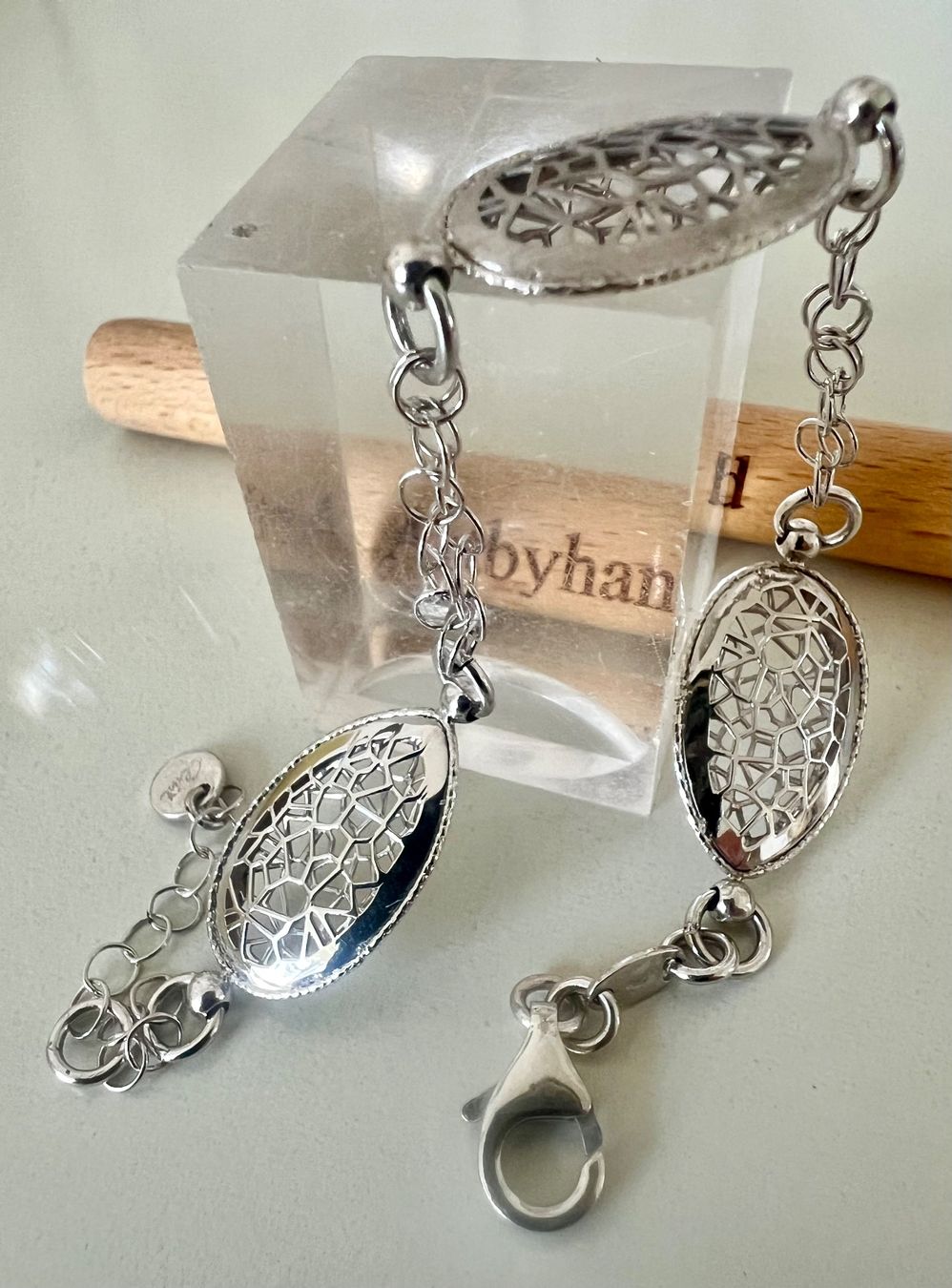 Bracciali & Braccialetti: Gexist Schweizer Designer-Armband Silber 925 durchbrochen – Usato da Ruswil venduto da artbyhand 5