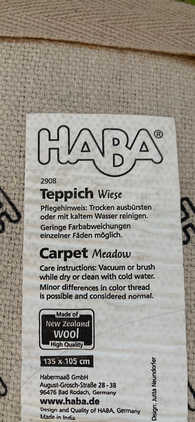 Haba Tapis: Haba Teppich Wiese – D'occasion à Zollikerberg par Elin77 1