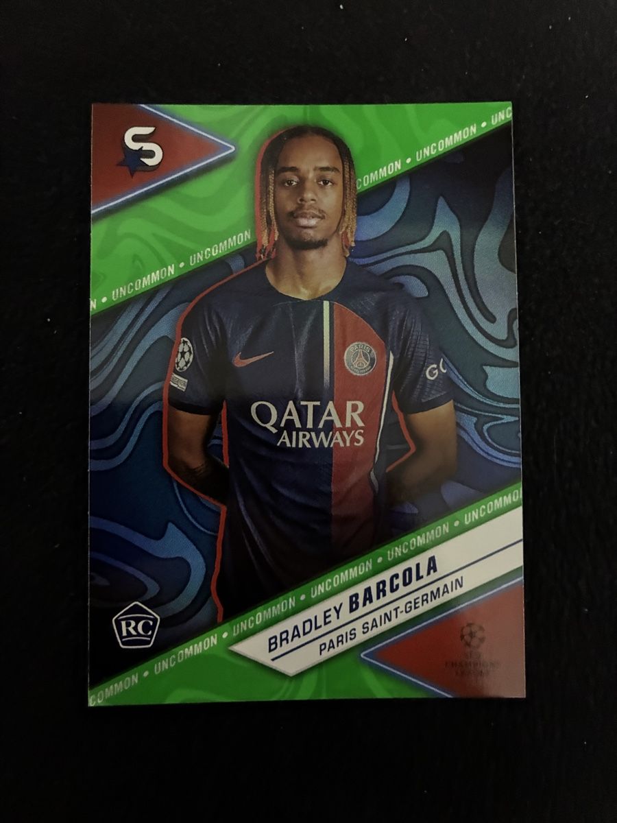 Topps Carte collezionabili: Bradley Barcola Paris Saint-Germain UNCOMMON  – Nuovo (secondo la descrizione) da Taverne venduto da nad02026
