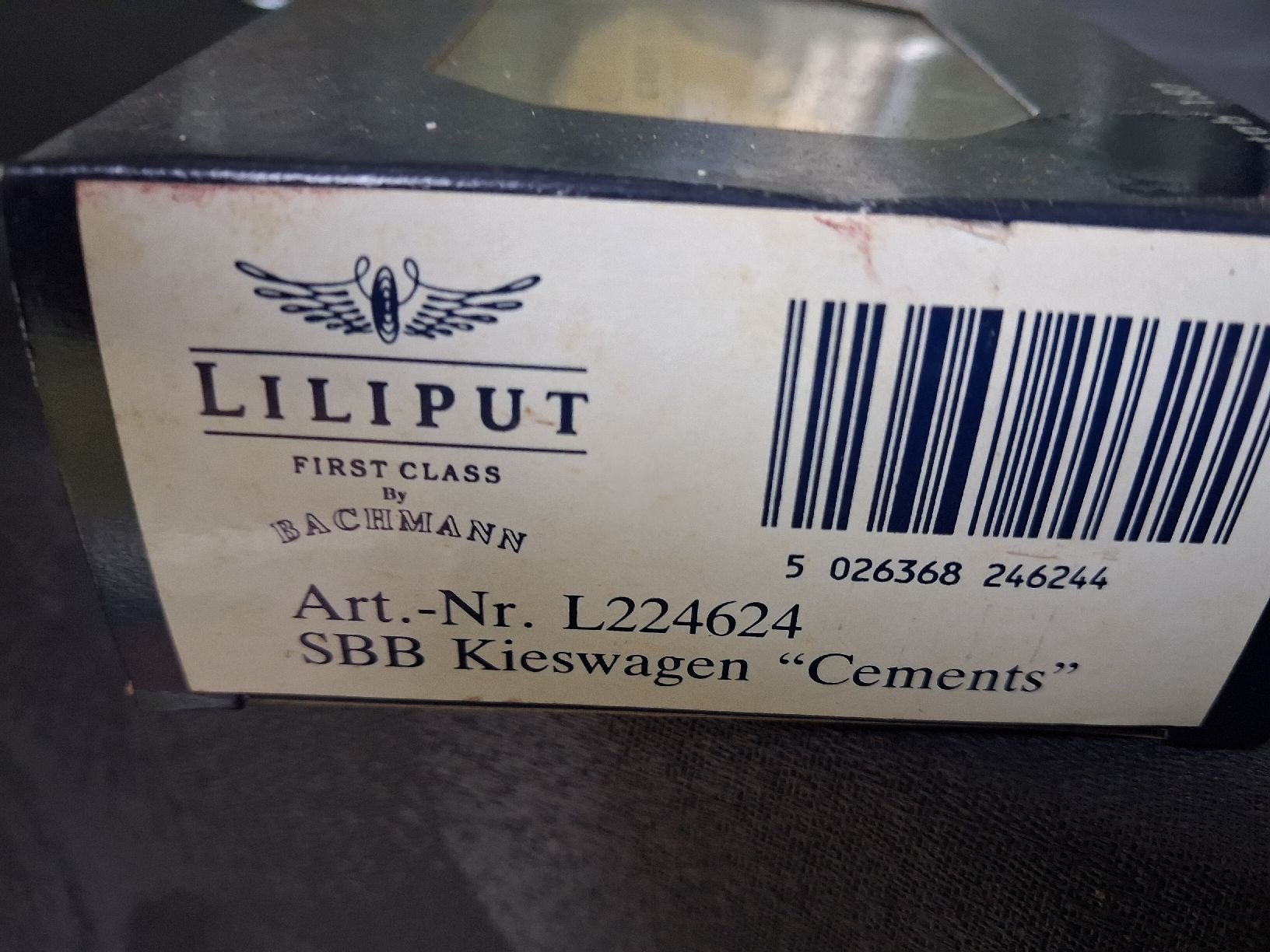 Liliput Modellini di ferrovie: LILIPUT L224624 SBB Kieswagen "Ciments" 1:87 – Usato da Baden venduto da rumod01 1