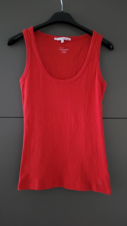 Robe Rouge TALLY WEIJL Taille XS/34 - Minirobe Sans Manches, Longueur Genoux, Occasion Comme Neuve
