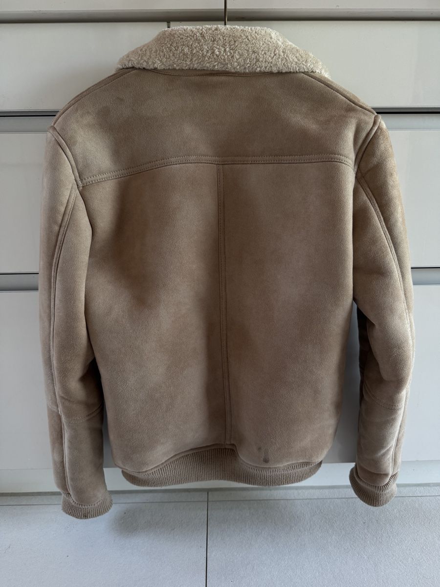 Zara Giacche: Herren Jacke Lammfellimitat braun Grösse M – Usato da Basel venduto da Moehrli01 3