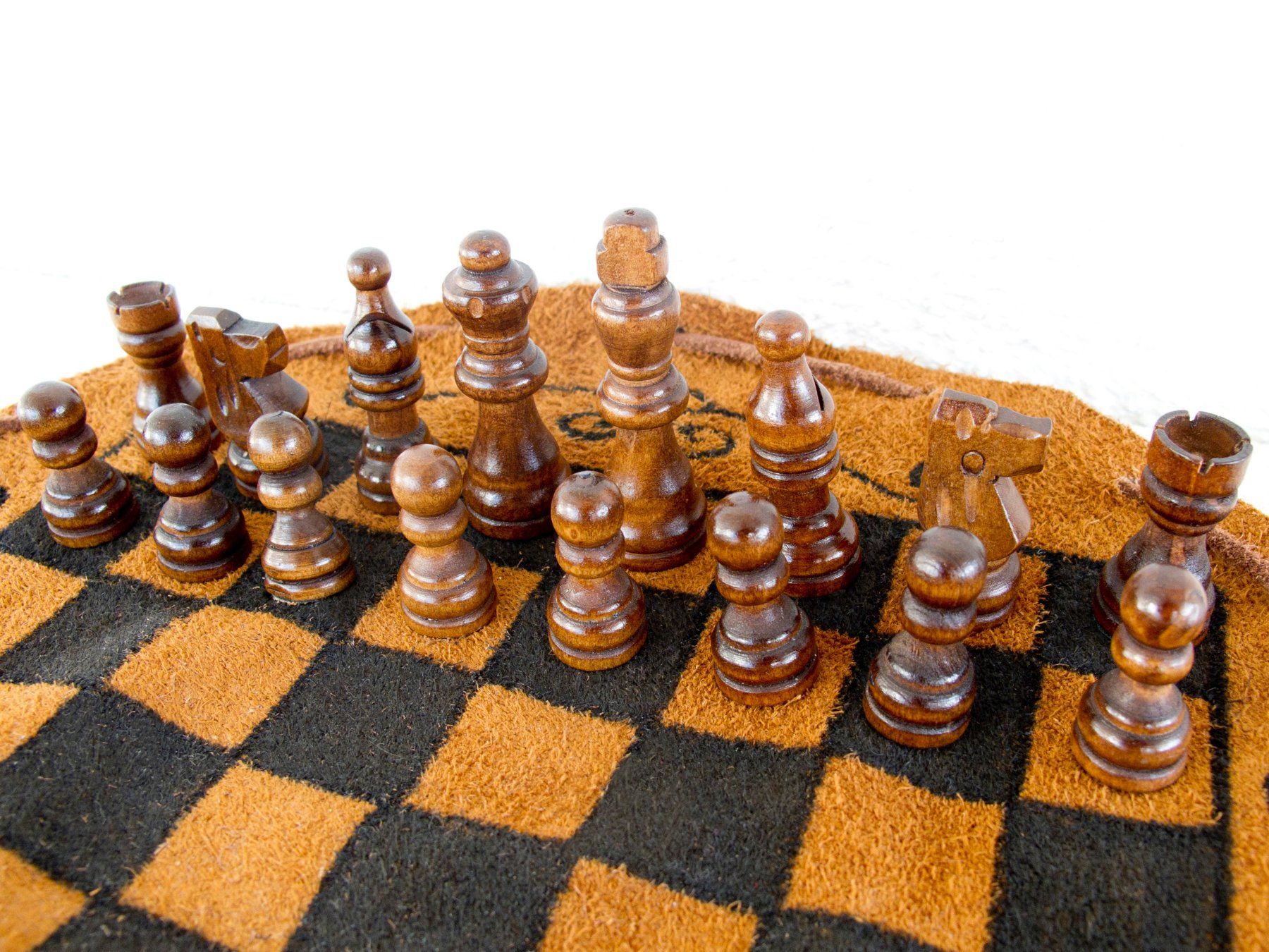 Giochi: SCHACHSPIEL IM LEDERBEUTEL – Usato da Blauen venduto da wosonst 3