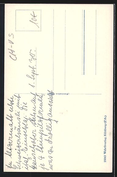 Cartoline postali: Alt Zermatt, Strassenpartie mit Anwohner – Usato da Berlin venduto da bartko-reher 1