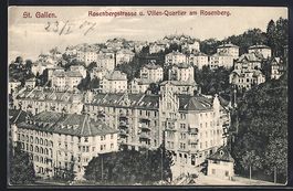 St. Gallen, Rosenbergstrasse und Villen-