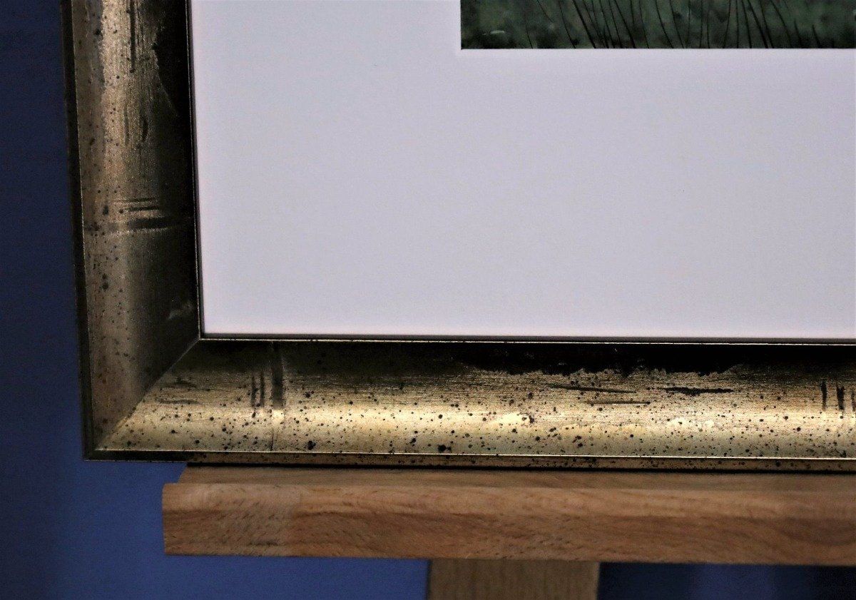 Dipinti: René Lackerbauer, Mischtechnik auf Papier bez. "Treue", – Usato da Zug venduto da Kunst-Fundgrube 5