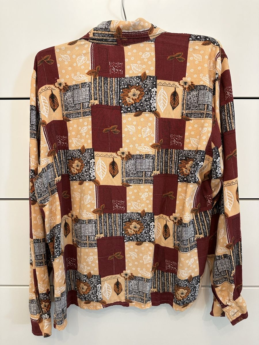 Camicette: Vintage langarm Hemdbluse Grösse 36 – Usato da Bern venduto da al.essia 1