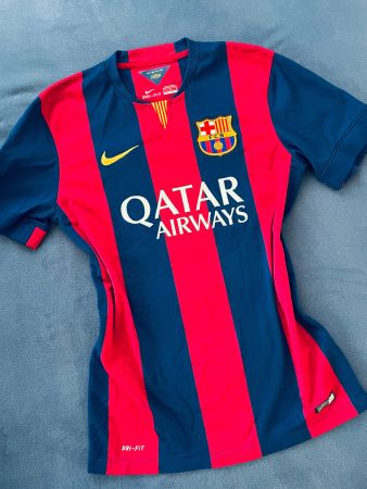 FC BARCELONA MESSI NIKE FUSSBALL TRIKOT INIESTA Gr M 14/15