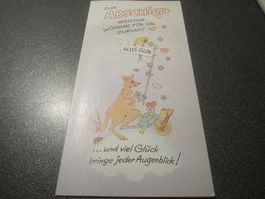 Karte Zum Abschied / Kängeruh, Schildkrö