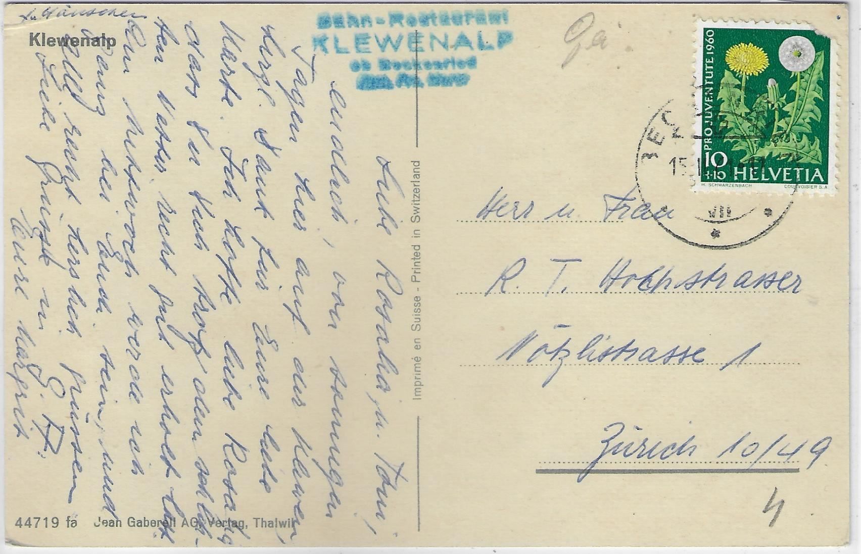 Cartoline postali: Klewenalp im Winter - Skifahrer – Usato da Ettingen venduto da Kartenplanet 1