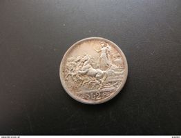 Italia Italien 2 Lire 1916 Silber