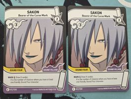 2x Naruto Mythos TCG - Sakon EN