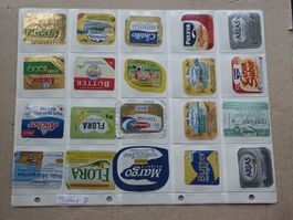 40   verschiedene            Butterdeckeli