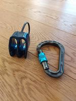 Sicherungsgerät und Karabiner kaum verwendet