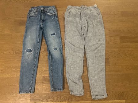 2× Kinder Jeans/Hose – Zara & Massimo Dutti – Gr. 9–10