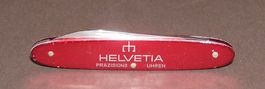 UHRENMESSER HELVETIA WERBEMESSER TASCHENMESSER VICTORINOX