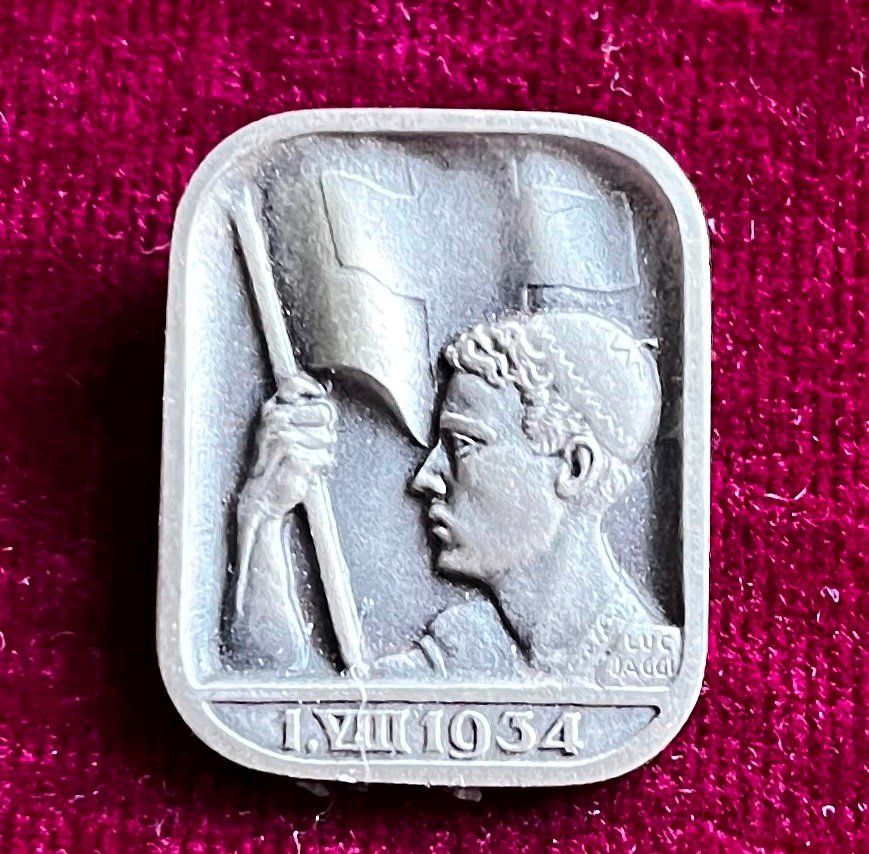 Placchette & Badge: 1 . Augustabzeichen 1934 – Usato da Obernau venduto da Wgnom