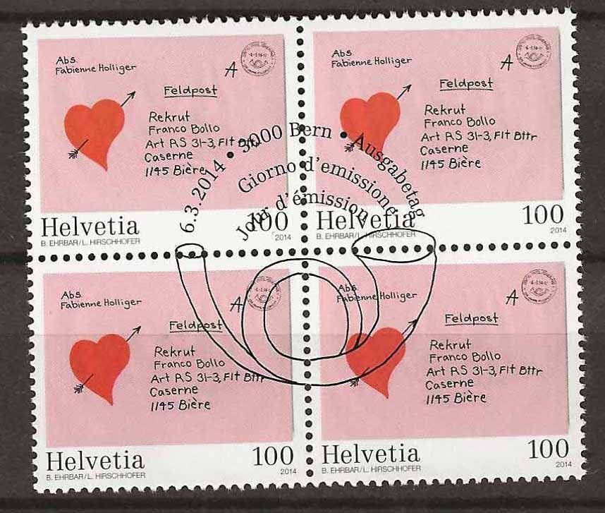 Tutti i francobolli: B1495 - Poste de campagne B4 1er jour – Usato da Trélex venduto da Phil_Albert
