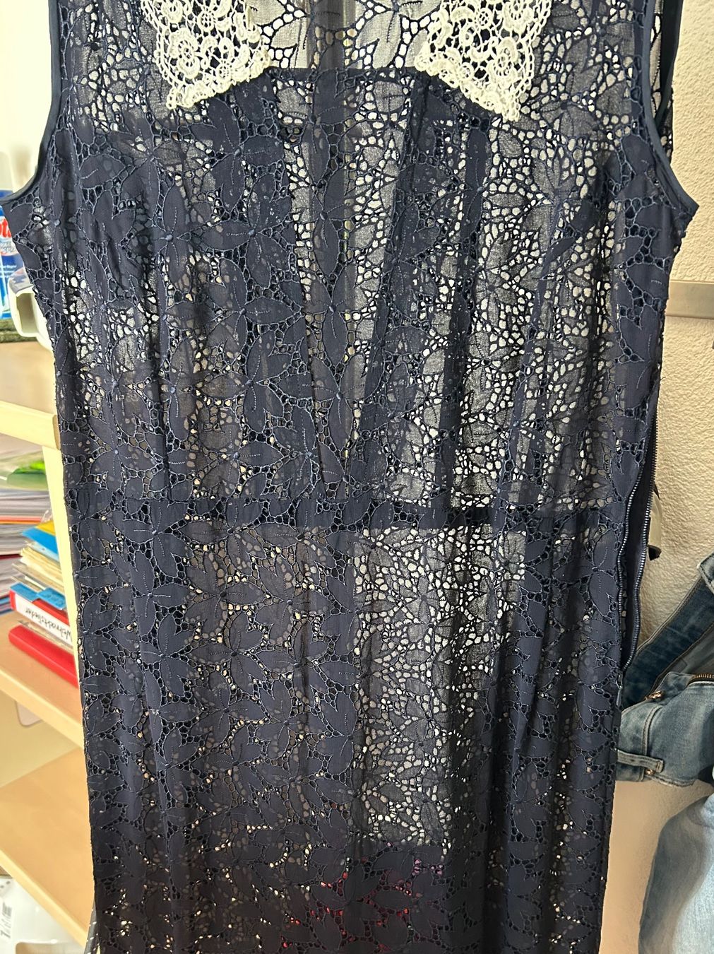 Vestiti: Damenkleid aus Spitzen dunkelblau – Usato da Gutenswil venduto da walker60 4