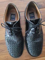 schöne Echtleder-Herren Sommerschuhe, Gr. 7.5
