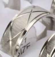 Ring Edelstahl silber (57)