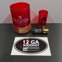 💥 RAR 2x DEKO-Patrone FEDERAL & CALIBER USA STICKER MILITÄR