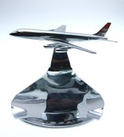 Swissair DC 8 Bühler Aschenbecher Chromstahl