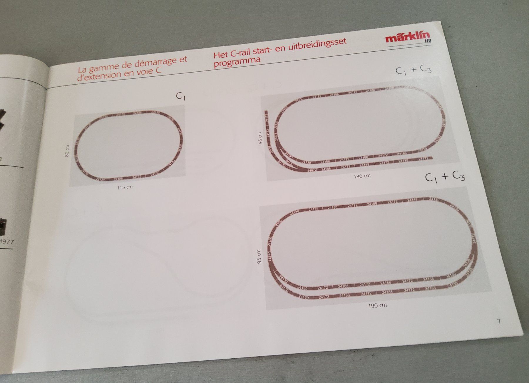 Märklin Modellini di ferrovie: Märklin Broschüre C-Gleispläne H0 – Usato da Grüningen venduto da VENOM59 2